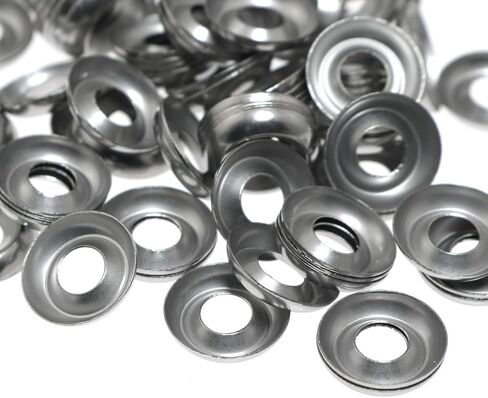 Maxmoral No. 8 Countersunk Finishing Washer Bowl Fisheye Stainless Steel Cup Silver Polished for Garden Hose Faucet Shower Head Steam Tank Pump Valve in Saudi Arabia