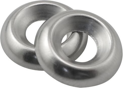 Maxmoral No. 8 Countersunk Finishing Washer Bowl Fisheye Stainless Steel Cup Silver Polished for Garden Hose Faucet Shower Head Steam Tank Pump Valve in Saudi Arabia