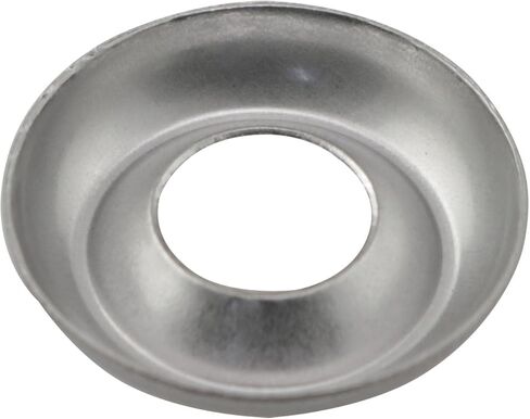 Maxmoral No. 8 Countersunk Finishing Washer Bowl Fisheye Stainless Steel Cup Silver Polished for Garden Hose Faucet Shower Head Steam Tank Pump Valve in Saudi Arabia
