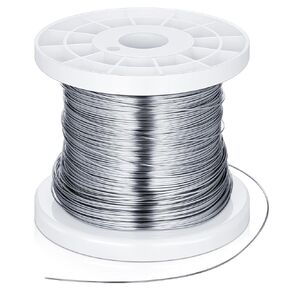 Zonon Stainless Steel Safety Wire. 040, 100ft / 30.48m 304 Steel Twist Bailing Picture Hanging Wire Rope Metal Lock Tie Security Cable for Repairing Motorcycles Dirt Bike Grip Tie Thing for Home in Kuwait