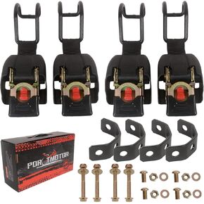 Retractable Boat Gunwale Transom Tie Down Straps with U-Hook, 2x43 Inch Trailer Straps, 3000LBS Break Strength Bolt-on Ratchet Tie-Downs for Boat and Jet Ski (2 Pack) in Kuwait