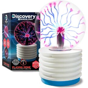 Discovery #MINDBLOWN Plasma Globe Lamp - Touch and Sound Sensitive Lightning, Electric Plasma Ball Interactive Novelty Toy, Bedroom & Desktop Home Décor, Tesla Coil Light Plasma Orb in Saudi Arabia