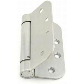 4 x 4.62 in. No.422206 Radius Standard Weight Spring Hinge Satin Chrome in Kuwait