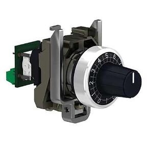 XB4BD912R4K7 - Rotary Potentiometer, 4.7 kohm, 1 W, 10%, Harmony XB4 Series, 1 Turns, Linear in Kuwait