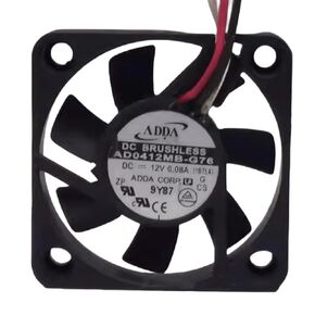 AD0412MB-G76 DC12V 0.08A 40MM Fan - 4010 4CM 3-Wire Small Cooling Fan, Black in Saudi Arabia