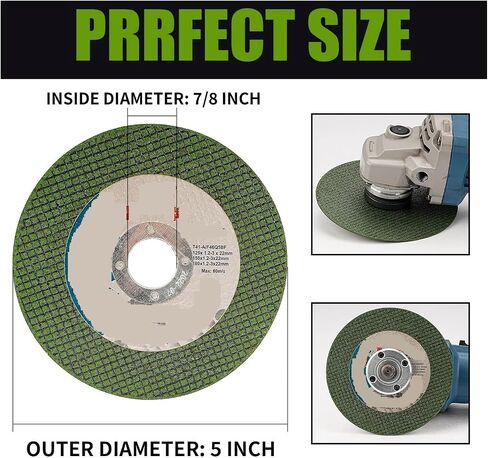 Cutting disc Metal Cutting Disc, Angle Grinder Sawes Bladeing, Resin Grinding Wheel Disc, Metal Steel Bar, Wood Cutting Tool, 125x1.2mm(3pcs) in Saudi Arabia