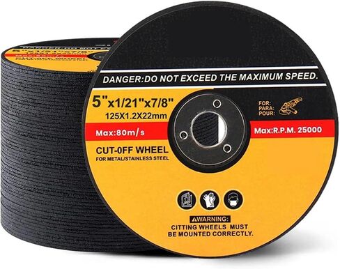 Cutting disc 10Pcs-50Pcs 125MM Metal Stainless Steel Cutting Discs Cut Off Wheels Flap Sanding Grinding Discs Angle Grinder Wheel(10pcs) in Saudi Arabia