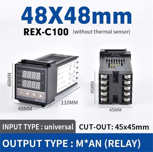 PID Regulator Boiler Thermostat 220v Incubator Temperature Controller Thermocouple Thermoregulator Thermostat for Rex C100C400(C-700 Relay Out) in Saudi Arabia