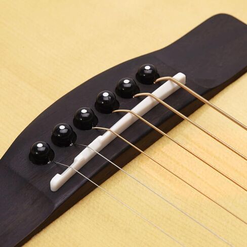 24 Pcs Acoustic Guitar Bridge Pins String Pegs Guitar Bridge Saddle Nut with 3-in-1 Guitar String Winder & Cutter Parts Accessories Puller Remover Replacement Tools Kits in Saudi Arabia