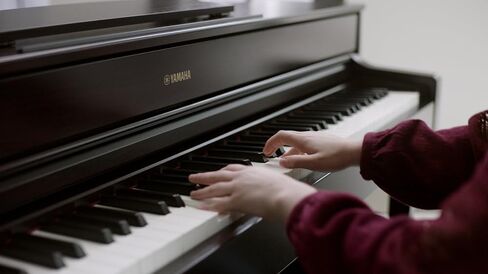 Yamaha Arius ، وحدة التحكم الرقمية الموزونة 88 مفتاح Beyed Hammer 3 Action ، CFX Concert Grand Piano Sound ، تشمل مقاعد البدلاء ، Dark Rosewood (YDP184R) in Kuwait