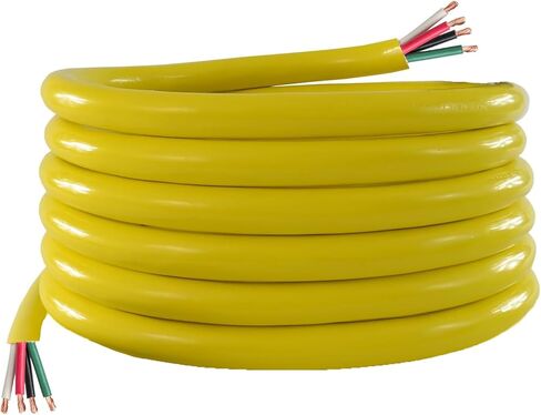 100 amp 2/4 AWG Premium Yellow Marine Power Cable ، Type Stow (100 ft) in Saudi Arabia