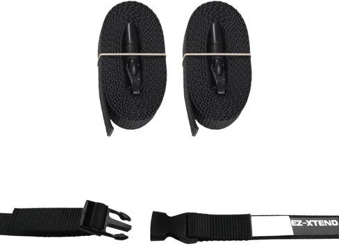 EZ-Xtend Adjustable Boat Cover Tie Down Straps w/Delrin Quick Release Buckles - Heavy Duty 1" Polyester Webbing 4500 lb Break Strength - 250 lb QR Buckle - Boat Accessories - 2 Pack in Kuwait