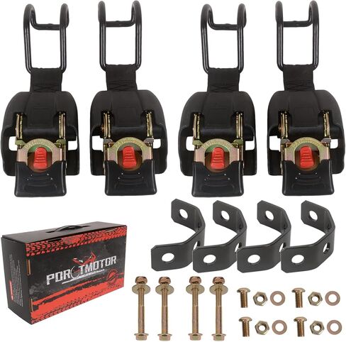 Retractable Boat Gunwale Transom Tie Down Straps with U-Hook, 2x43 Inch Trailer Straps, 3000LBS Break Strength Bolt-on Ratchet Tie-Downs for Boat and Jet Ski (2 Pack) in Kuwait