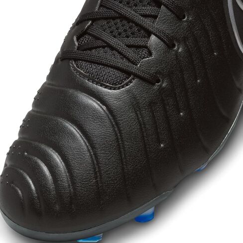 Nike Tiempo Legend 10 Elite Firm-Ground Low-Top Cofcer Cleats (DV4328-040 ، Black/Hyper Royal/Chrome) Size 5.5 in Saudi Arabia