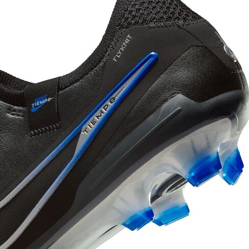 Nike Tiempo Legend 10 Elite Firm-Ground Low-Top Cofcer Cleats (DV4328-040 ، Black/Hyper Royal/Chrome) Size 5.5 in Saudi Arabia