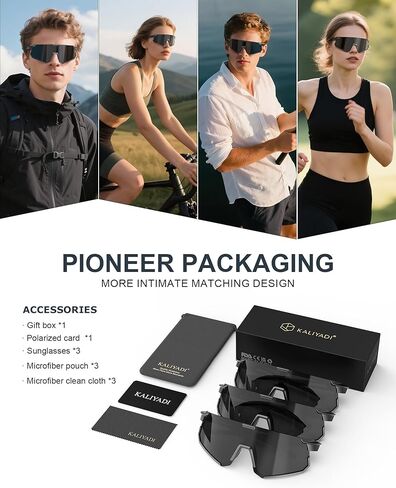 Kaliyadi المستقطب-الناشط الرجال الرجال الجريين: رجال الرياضة المستقطبة نظارة شمسية للسيارات للدراجات صيد الأسماك in Kuwait