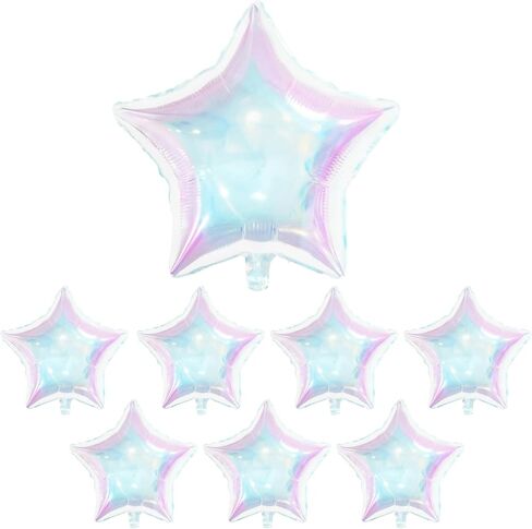 KatchOn Iridescent Seashell Balloons - 21 Inch, Pack of 8 | Sea Shell Balloons for Under the Sea Party Decorations | Mermaid Birthday Decorations in Kuwait