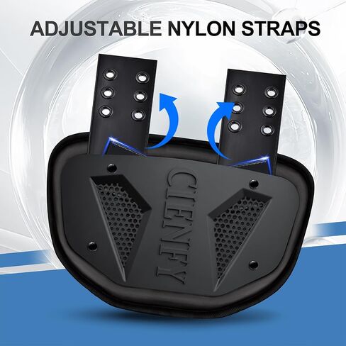 Football Back Plate, Lower Backplate with Hard Shell, High Impact Padding and Durable Adjustable Straps for Youth and Adults in Kuwait
