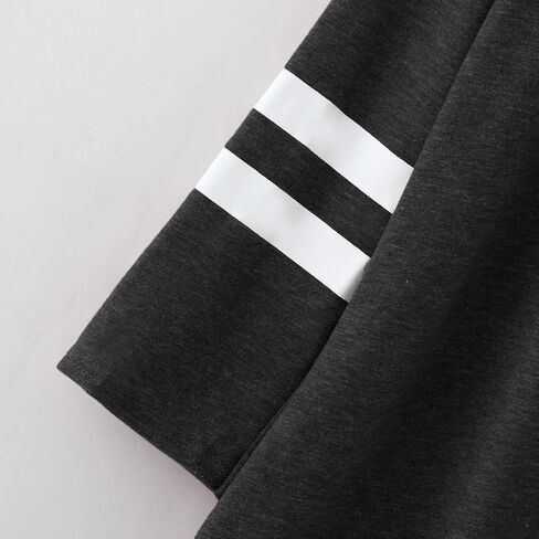 Teens Girls Striped Shirts Kids Buttons Color Block Casual Long Sleeve Crewneck Tee Tops Children 2025 Trendy Fall Clothes in Saudi Arabia