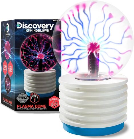 Discovery #Mindblown Plasma Globe Lamp - Touch and Sensitive Lightning ، لعبة البلازما الكهربائية ، لعبة الجدة التفاعلية ، ديكور المنزل ، Tesla Coil Light Plasma Orb in Saudi Arabia