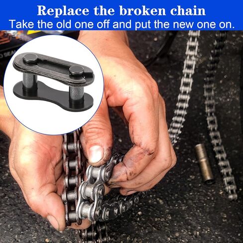 10 PCS Bike Chain Master Link, Single Speed Bicycle Master Link for Bicycle Chains, Heavy Duty Steel Bike Chain Links Bicycles Missing Links Connectors Bikes Chains Repair Accessories in Saudi Arabia