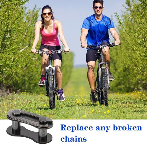 10 PCS Bike Chain Master Link, Single Speed Bicycle Master Link for Bicycle Chains, Heavy Duty Steel Bike Chain Links Bicycles Missing Links Connectors Bikes Chains Repair Accessories in Saudi Arabia