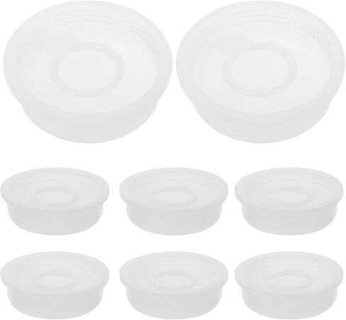 PRETYZOOM 10pcs Plastic Oil Bucket Seal Lids - 2.16 Inch Inner Plug Cover for 20-25L Water Drum Bucket with Pull Ring Design in Saudi Arabia
