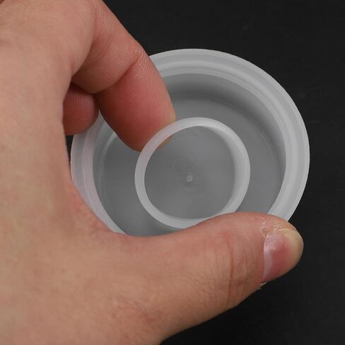 PRETYZOOM 10pcs Plastic Oil Bucket Seal Lids - 2.16 Inch Inner Plug Cover for 20-25L Water Drum Bucket with Pull Ring Design in Saudi Arabia