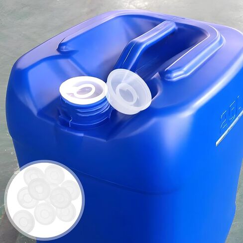 PRETYZOOM 10pcs Plastic Oil Bucket Seal Lids - 2.16 Inch Inner Plug Cover for 20-25L Water Drum Bucket with Pull Ring Design in Saudi Arabia