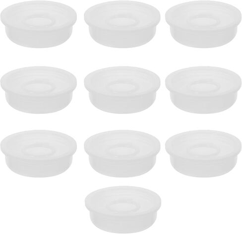 PRETYZOOM 10pcs Plastic Oil Bucket Seal Lids - 2.16 Inch Inner Plug Cover for 20-25L Water Drum Bucket with Pull Ring Design in Saudi Arabia