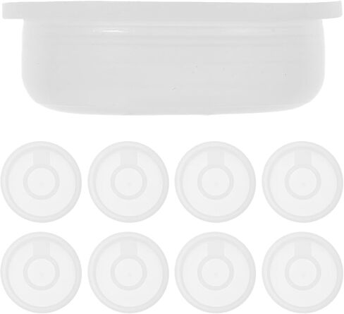 PRETYZOOM 10pcs Plastic Oil Bucket Seal Lids - 2.16 Inch Inner Plug Cover for 20-25L Water Drum Bucket with Pull Ring Design in Saudi Arabia