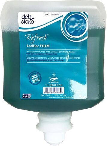 Deb Stoko Refresh Antibac Foam Foam Antibacterial Handwash ant1l 1 Liter Box of 6# in Kuwait