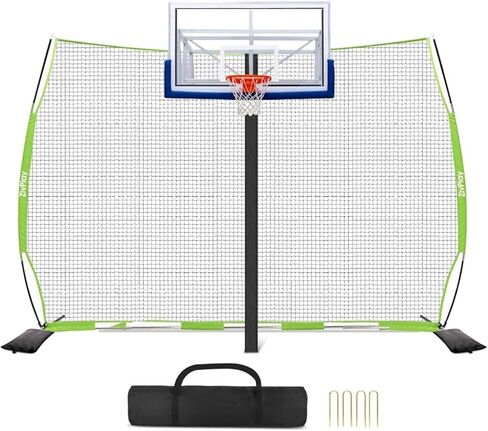 Basketball Net Catcher Basketball Backstop Net Basketball Barrier Nets for Backyard 12 x 10 ft Rebounder to Guard Rebound for Baseball, Softball, Lacrosse, Soccer, Basketba in Saudi Arabia