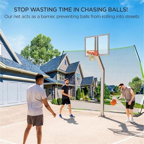 Basketball Net Catcher Basketball Backstop Net Basketball Barrier Nets for Backyard 12 x 10 ft Rebounder to Guard Rebound for Baseball, Softball, Lacrosse, Soccer, Basketba in Saudi Arabia