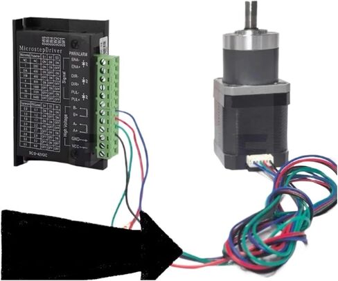 مخفض السرعة NEMA 17 Stepper Motor مخفض 4-LEAD 3.71: 1 ~ 139: 1 نسبة مخفضات التروس الكوكبية الكوكبية (نسبة 27،42HS34) in Kuwait