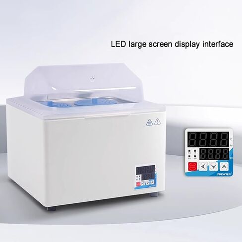 Lab Water Bath, Digital Heating Thermostatic Water Bath, Stainless Steel Inner Tank, with LCD Display, 2 Optional Openings in Saudi Arabia
