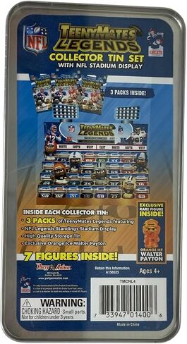 Teenymates Party Animal 2026 NFL Legends Series 4 Figures, Team Colors, One Size NFL Legends 2026 Tin in Kuwait