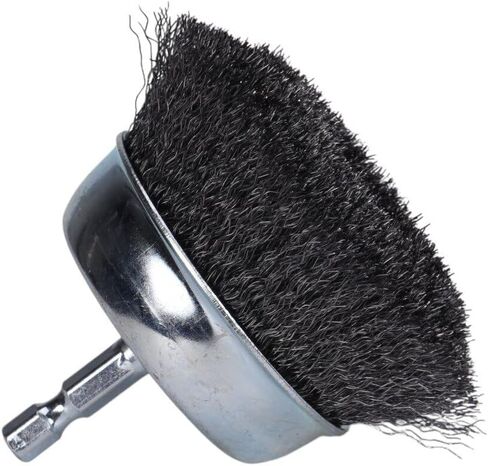 Century Drill & Tool 76221 Drill Cup Wire Brush, 2-3/4" Coarse & Crimped | 1/4" shank, 0." wire diameter, cuts steel & metal, heat and rust resistant coating in Saudi Arabia