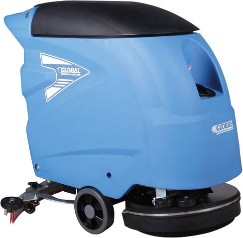 Global Industrial Commercial Electric Walk-Behind Auto Floor Scrubber, Battery Powered, 18" Cleaning Path, 12 Gallon Solution Tank, 15 Gallon Recovery Tank in Saudi Arabia