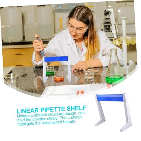 PRETYZOOM الملون البلاستيكي رف رف L-type ماصة مختبر حامل مريح micropipette لتجريب الجرف pipettor قوي in Saudi Arabia