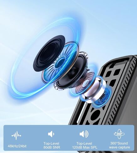 Wireless Lavalier Microphone for iPhone/Android/Camera/PC,AI Noise Canceling Clip-On Mic with Charging Case- Magnetic Dual Mics for Podcast, Vlog, Interview & Video Recording – 492Ft Range in Saudi Arabia