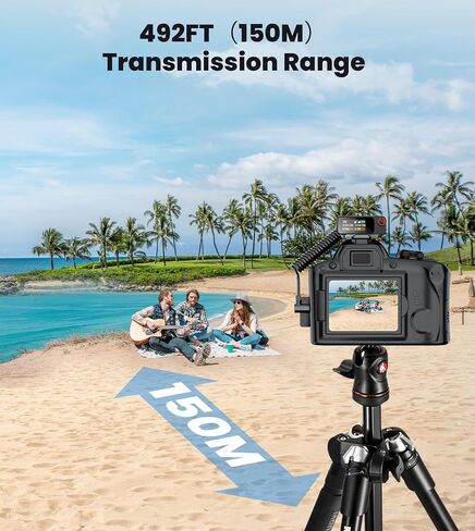Wireless Lavalier Microphone for iPhone/Android/Camera/PC,AI Noise Canceling Clip-On Mic with Charging Case- Magnetic Dual Mics for Podcast, Vlog, Interview & Video Recording – 492Ft Range in Saudi Arabia