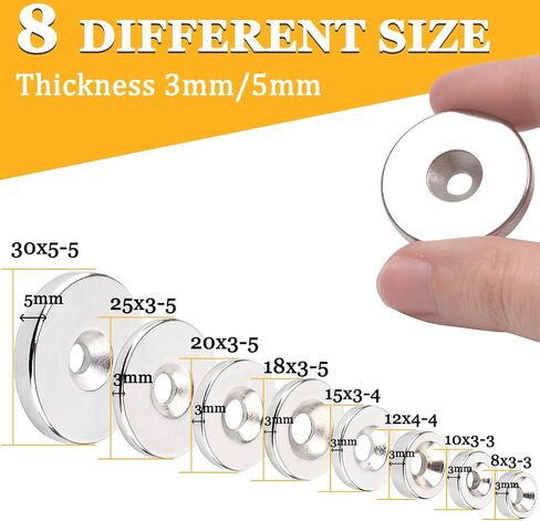 Min CI 50 PCS Magnets Neodymium Magnet Magnets Rare Earth Magnets ، مغناطيس صغير لخزائن الحرف Warehop Door المستخدمة مع مسامير (12 × 4 مم 4 مم 4 مم) in Kuwait