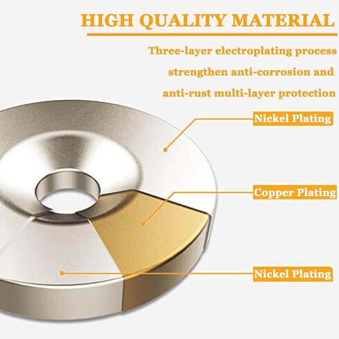 Min CI 50 PCS Magnets Neodymium Magnet Magnets Rare Earth Magnets ، مغناطيس صغير لخزائن الحرف Warehop Door المستخدمة مع مسامير (12 × 4 مم 4 مم 4 مم) in Kuwait