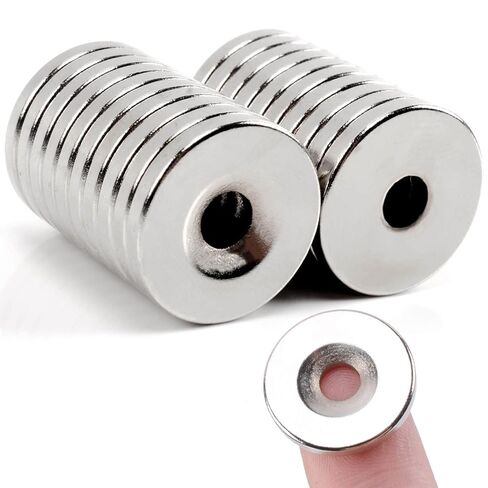 Min CI 50 PCS Magnets Neodymium Magnet Magnets Rare Earth Magnets ، مغناطيس صغير لخزائن الحرف Warehop Door المستخدمة مع مسامير (12 × 4 مم 4 مم 4 مم) in Kuwait