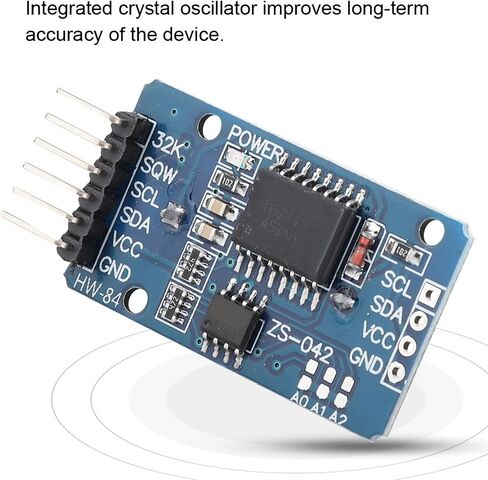 Clock Module, Extended Function 3.3-5.5V Werable IIC Module for DIY Electronics in Saudi Arabia