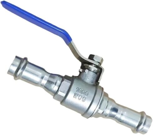 316 stainless steel double clamp two-piece ball valve 4-point clamp two-piece ball valve large flow(Inside diameter 32mm) in Saudi Arabia