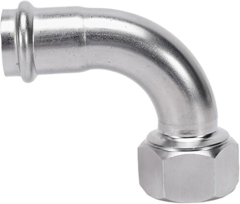 304 stainless steel thin wall compression pipe fittings internal thread elbow internal thread conversion internal tooth elbow drinking water pipe 1 series(Inside diameter 32MM*G1-1/4) in Saudi Arabia