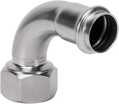 304 stainless steel thin wall compression pipe fittings internal thread elbow internal thread conversion internal tooth elbow drinking water pipe 1 series(Inside diameter 32MM*G1-1/4) in Saudi Arabia