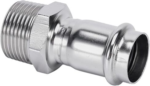 304 stainless steel compression outer thread direct thin wall compression pipe fittings outer thread straight through threaded water pipe joint 1 series(Inside diameter 50.8MM*G2) in Saudi Arabia